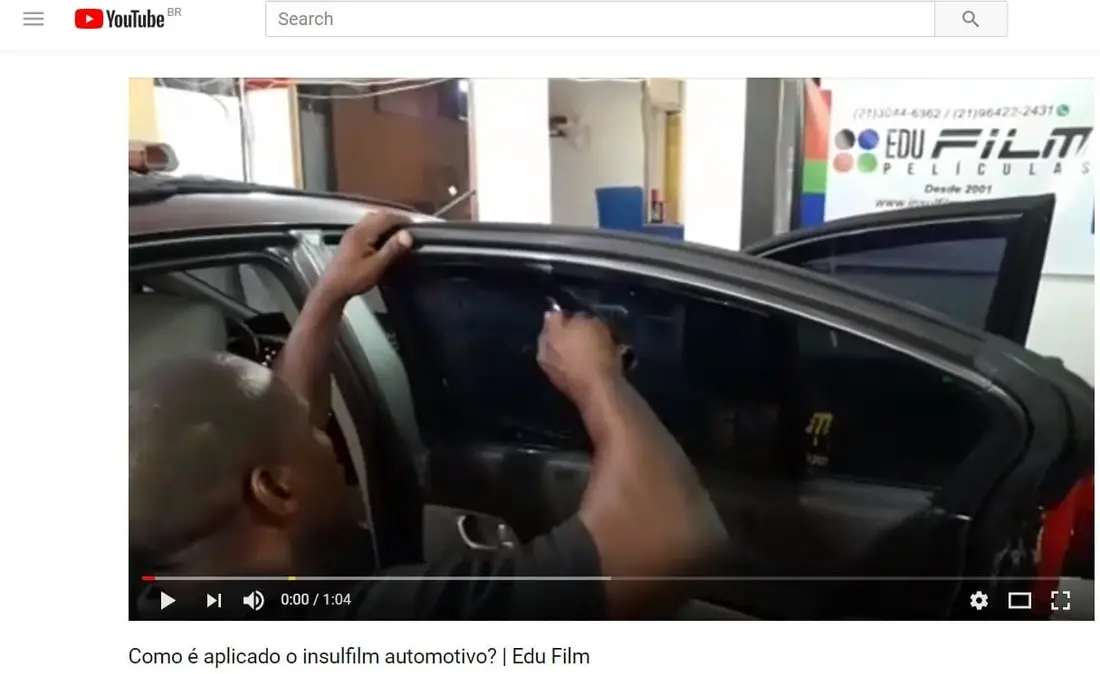 Como é aplicado o insulfilm automotivo?