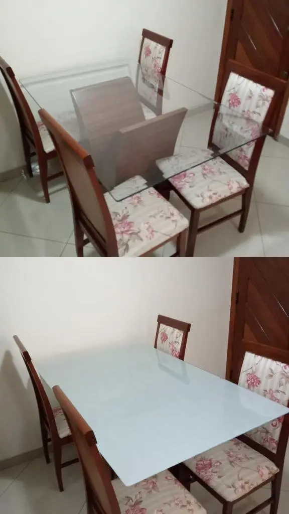 Película para Mesa de Vidro – aplicação 1