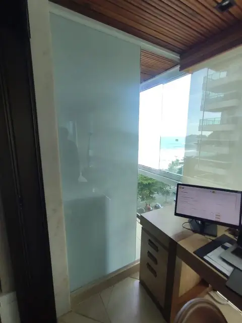 Película para porta de vidro de banheiro